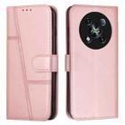 For itel RS4 Stitching Calf Texture Buckle Leather Phone Case(Pink) - 1