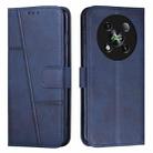 For itel RS4 Stitching Calf Texture Buckle Leather Phone Case(Blue) - 1