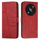 For itel RS4 Stitching Calf Texture Buckle Leather Phone Case(Red) - 1