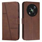 For itel RS4 Stitching Calf Texture Buckle Leather Phone Case(Brown) - 1