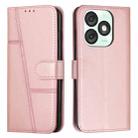 For itel A50 Stitching Calf Texture Buckle Leather Phone Case(Pink) - 1