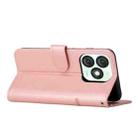 For itel A50 Stitching Calf Texture Buckle Leather Phone Case(Pink) - 3