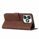 For itel A50 Stitching Calf Texture Buckle Leather Phone Case(Brown) - 3