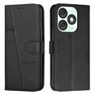 For itel A50 Stitching Calf Texture Buckle Leather Phone Case(Black) - 1