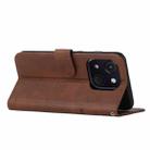 For itel A50C Stitching Calf Texture Buckle Leather Phone Case(Brown) - 3