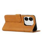 For itel A80 Stitching Calf Texture Buckle Leather Phone Case(Yellow) - 3
