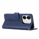 For itel A80 Stitching Calf Texture Buckle Leather Phone Case(Blue) - 3