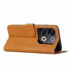 For itel P65 Stitching Calf Texture Buckle Leather Phone Case(Yellow) - 3