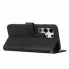 For itel S25 Ultra Stitching Calf Texture Buckle Leather Phone Case(Black) - 3