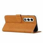 For itel S25 Stitching Calf Texture Buckle Leather Phone Case(Yellow) - 3