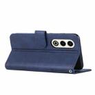 For itel S25 Stitching Calf Texture Buckle Leather Phone Case(Blue) - 3