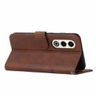 For itel S25 Stitching Calf Texture Buckle Leather Phone Case(Brown) - 3