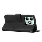 For itel A90 4G Stitching Calf Texture Buckle Leather Phone Case(Black) - 3