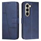 For itel A95 5G Stitching Calf Texture Buckle Leather Phone Case(Blue) - 1