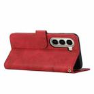 For itel A95 5G Stitching Calf Texture Buckle Leather Phone Case(Red) - 3