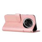 For OPPO A3 Pro Stitching Calf Texture Buckle Leather Phone Case(Rose Gold) - 3