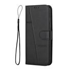 For OPPO Reno13 Pro 5G Global Stitching Calf Texture Buckle Leather Phone Case(Black) - 2