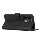 For OPPO Reno13 Pro 5G Global Stitching Calf Texture Buckle Leather Phone Case(Black) - 3