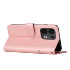 For OPPO Reno13 Pro 5G Global Stitching Calf Texture Buckle Leather Phone Case(Rose Gold) - 3
