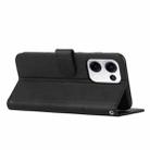 For OPPO Reno13 5G Global Stitching Calf Texture Buckle Leather Phone Case(Black) - 3