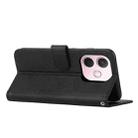 For OPPO A5 Pro 5G Global Stitching Calf Texture Buckle Leather Phone Case(Black) - 3