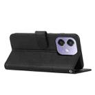For OPPO A5x 5G Global Stitching Calf Texture Buckle Leather Phone Case(Black) - 3