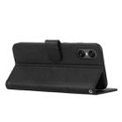 For Sony Xperia 10 VI Stitching Calf Texture Buckle Leather Phone Case(Black) - 3