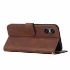 For Sony Xperia 10 VI Stitching Calf Texture Buckle Leather Phone Case(Brown) - 3