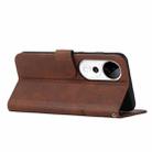 For vivo V40 / V40 Pro / T3 Ultra Stitching Calf Texture Buckle Leather Phone Case(Brown) - 3