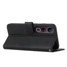 For vivo V50 Lite Stitching Calf Texture Buckle Leather Phone Case(Black) - 3