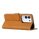 For vivo Y29 4G Stitching Calf Texture Buckle Leather Phone Case(Yellow) - 3