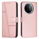 For vivo Y39 5G Global Stitching Calf Texture Buckle Leather Phone Case(Pink) - 1