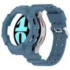 For Samsung Galaxy Watch 6 44mm Armor Silicone Watch Band + Watch Case Set(Blue) - 1