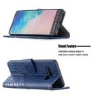 For Samsung Galaxy S10 Plus Matching Color Crocodile Texture Horizontal Flip PU Leather Case with Wallet & Holder & Card Slots(Blue) - 4