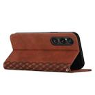 For Sony Xperia 1 VI Diamond Splicing Skin Feel Magnetic Leather Phone Case(Brown) - 3