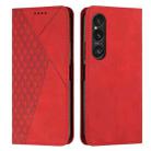 For Sony Xperia 1 VI Diamond Splicing Skin Feel Magnetic Leather Phone Case(Red) - 1