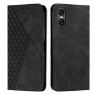 For Sony Xperia 10 VI Diamond Splicing Skin Feel Magnetic Leather Phone Case(Black) - 1