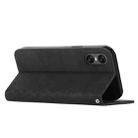 For Sony Xperia 10 VI Diamond Splicing Skin Feel Magnetic Leather Phone Case(Black) - 3