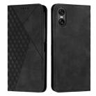 For Sony Xperia 5 VI Diamond Splicing Skin Feel Magnetic Leather Phone Case(Black) - 1