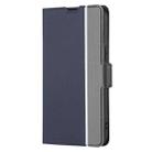 For Motorola Moto G 5G 2024 Twill Texture Side Button Leather Phone Case(Blue) - 2