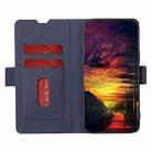 For Motorola Moto G 5G 2024 Twill Texture Side Button Leather Phone Case(Blue) - 3