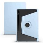 For Samsung Galaxy Tab S10+ / S9+ Acrylic 360 Degree Rotation Holder Tablet Leather Case(Ice Blue) - 1