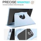 For Samsung Galaxy Tab S8+ X800 Acrylic 360 Degree Rotation Holder Tablet Leather Case(Ice Blue) - 4