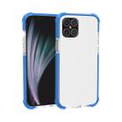 For iPhone 12 / 12 Pro Four-corner Shockproof TPU + Acrylic Protective Case(Blue) - 1