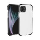 For iPhone 12 / 12 Pro Four-corner Shockproof TPU + Acrylic Protective Case(Black + Transparent) - 1