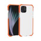 For iPhone 12 Pro Max Four-corner Shockproof TPU + Acrylic Protective Case(Orange) - 1