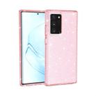 For Samsung Galaxy Note20 Ultra Shockproof Terminator Style Glitter Powder Protective Case(Pink) - 1