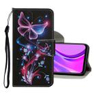 For Xiaomi Redmi 9C Colored Drawing Pattern Horizontal Flip Leather Case with Holder & Card Slots & Wallet(Color Butterfly) - 1