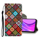 For Xiaomi Redmi 9C Colored Drawing Pattern Horizontal Flip Leather Case with Holder & Card Slots & Wallet(Rhombus) - 1