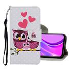 For Samsung Galaxy Note 20 5G Colored Drawing Pattern Horizontal Flip Leather Case with Holder & Card Slots & Wallet(Owl) - 1